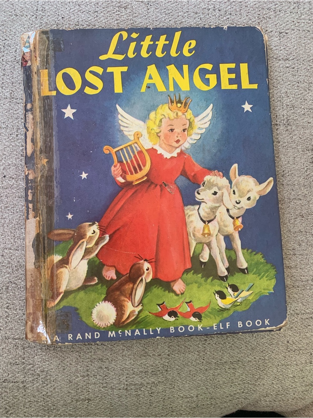 VTG 1953 Little Lost Angel Rand McNally Book-Elf Book First Edition Hardcover